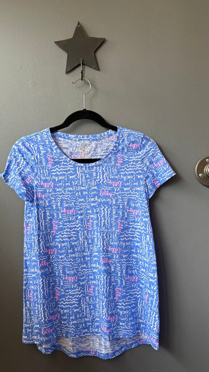 Etta Writing Scoopneck TShirt