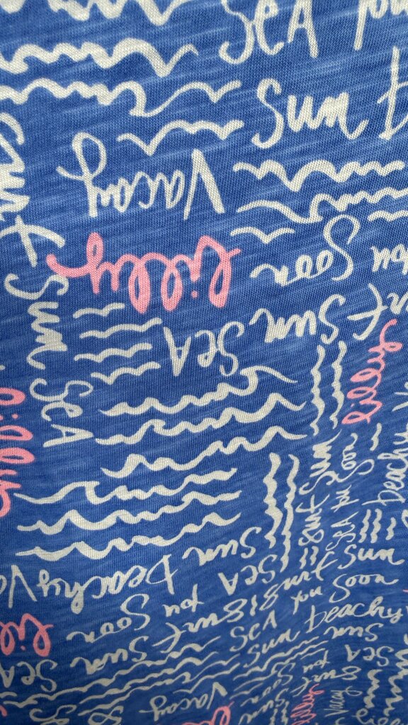 Etta Writing Scoopneck TShirt