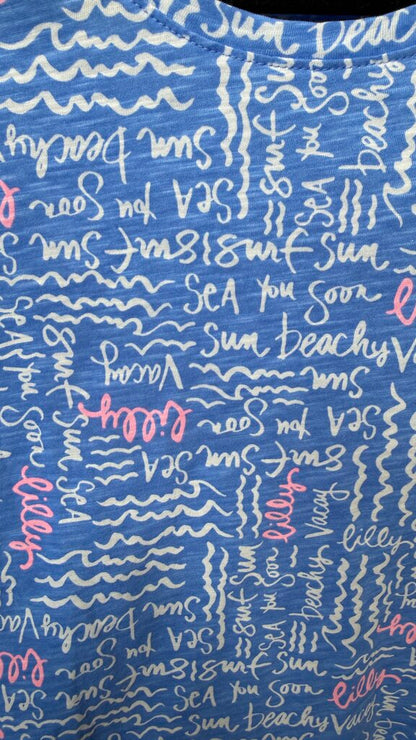Etta Writing Scoopneck TShirt