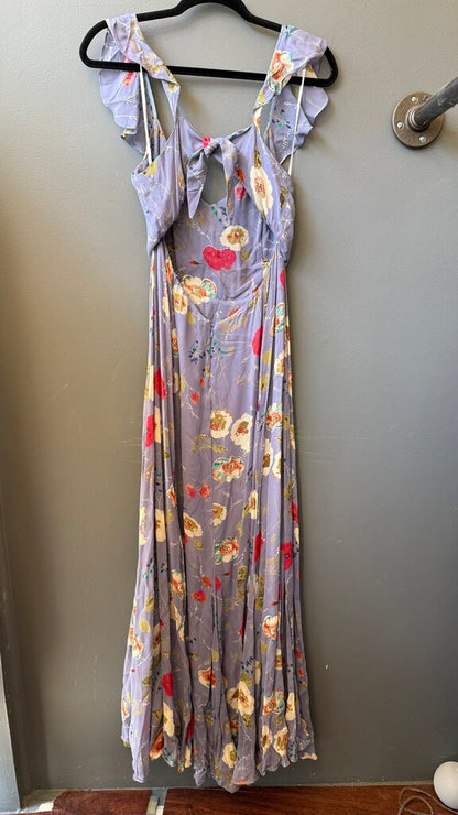 Floral Chiffon Maxi Gown Dress