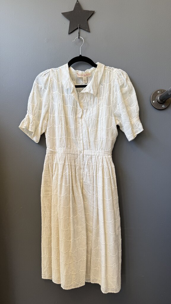 Embroidered Midi Shirtdress