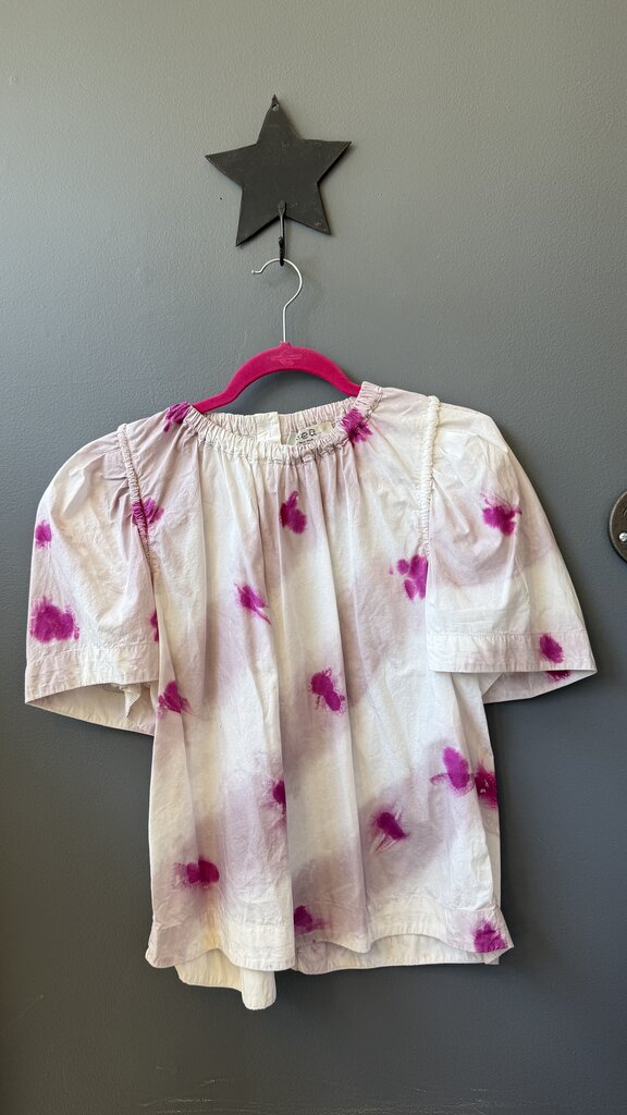 Spot Dyed Cotton Blouse