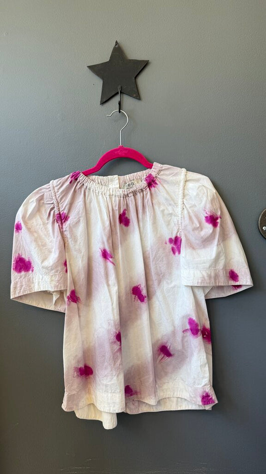 Spot Dyed Cotton Blouse