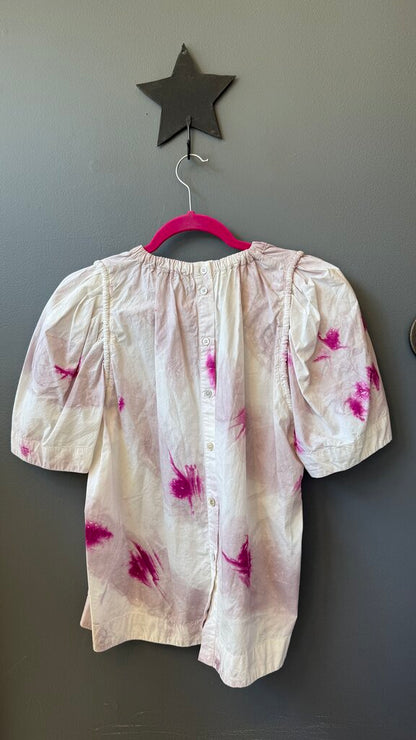 Spot Dyed Cotton Blouse