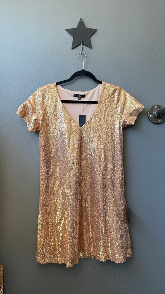 Sequin Shift Dress