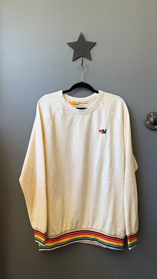 Rainbow Cuff Crewneck Sweatshirt