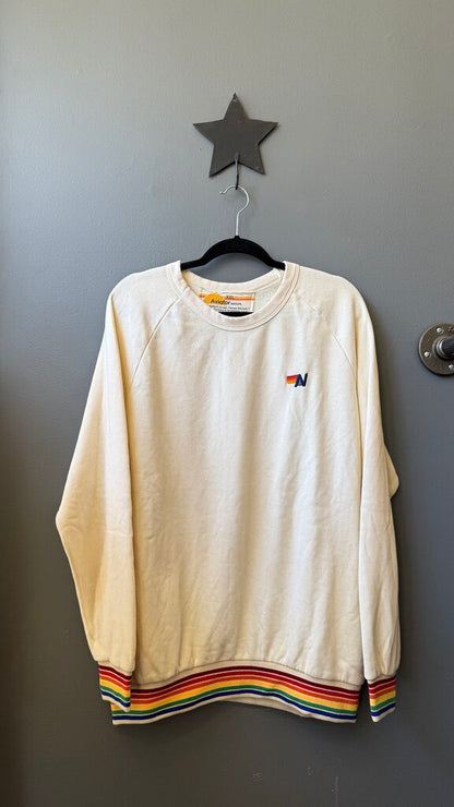 Rainbow Cuff Crewneck Sweatshirt