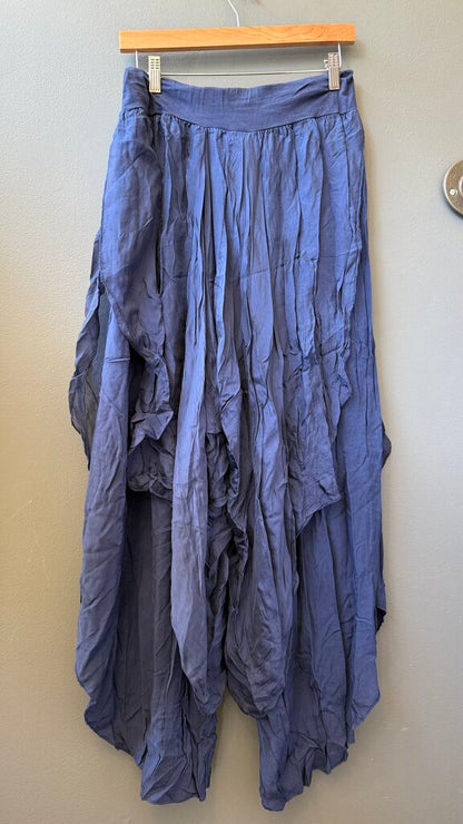 Silk Viscose Blend Harem Pants