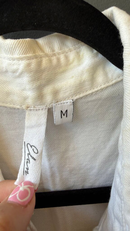 Smiley Face Back Button Up Shirt