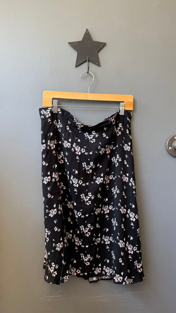 Floral Knee Length Skirt