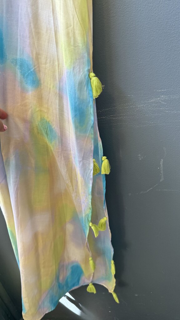 Tie Dye Tassel Maxi Dress