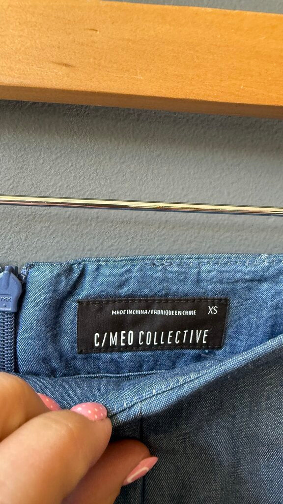 Wide Leg Chambray Pants
