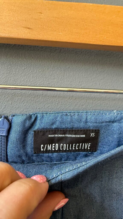 Wide Leg Chambray Pants
