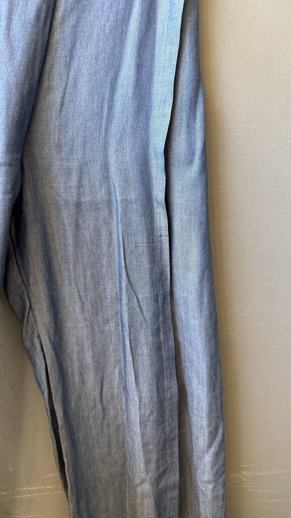 Wide Leg Chambray Pants