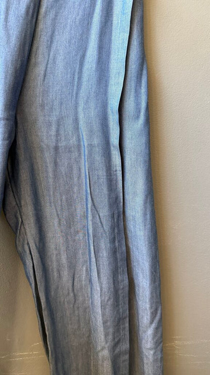 Wide Leg Chambray Pants