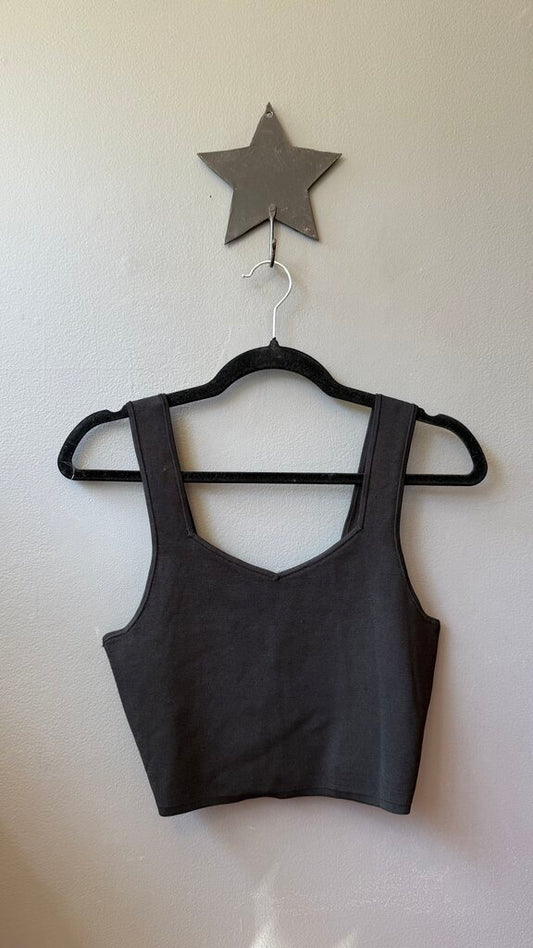 Fine Knit Crop Tank Top