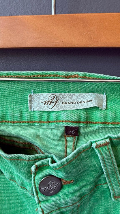 Green Flare Jeans