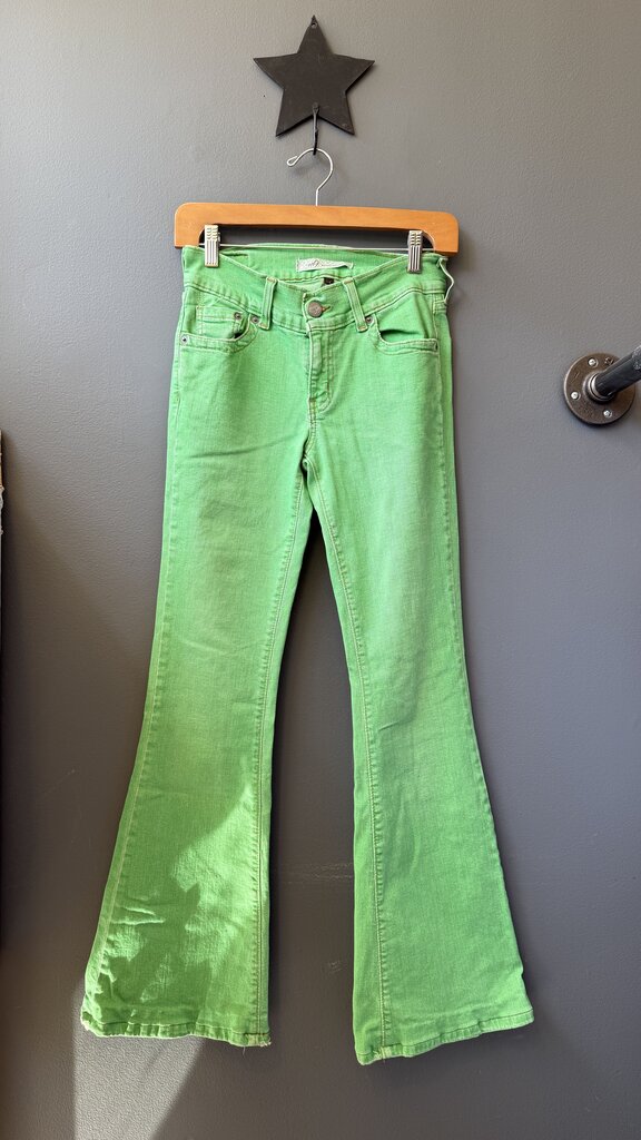 Green Flare Jeans