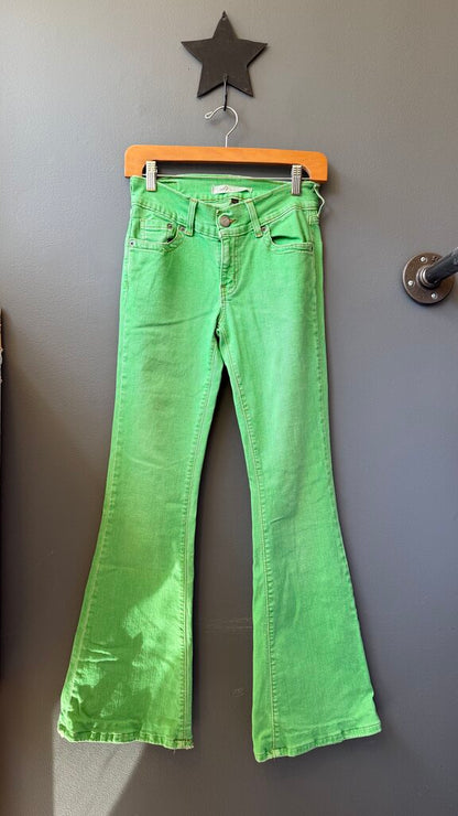 Green Flare Jeans