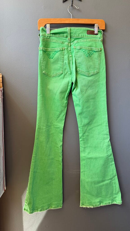 Green Flare Jeans