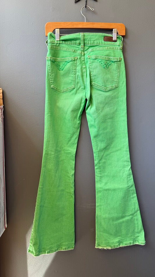 Green Flare Jeans