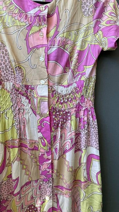 Vintage Printed Shirtdress
