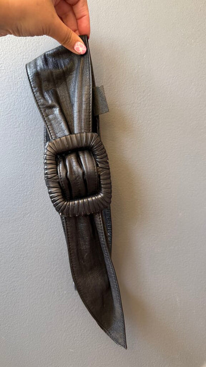 Leather Wide Belt