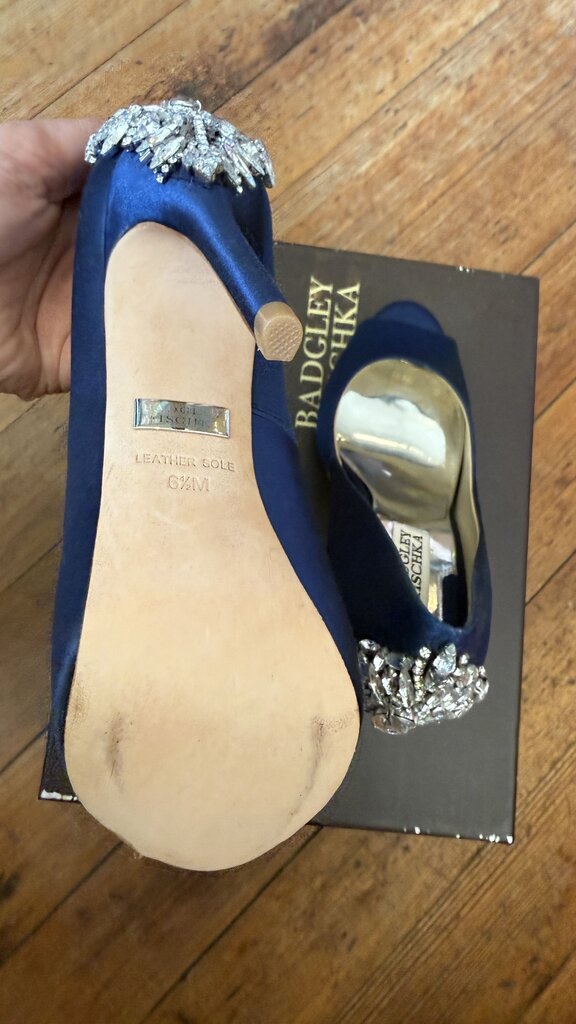 Gem Stone Satin Heels