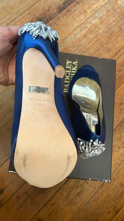 Gem Stone Satin Heels