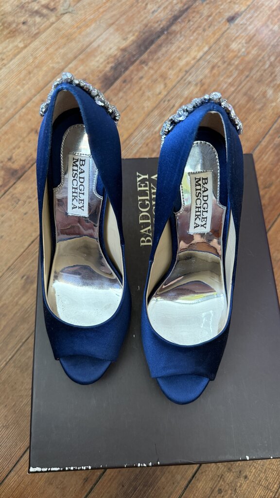 Gem Stone Satin Heels