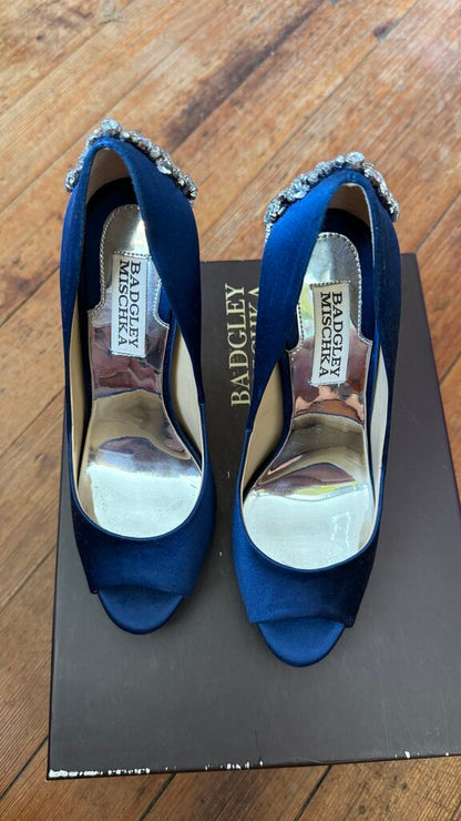 Gem Stone Satin Heels