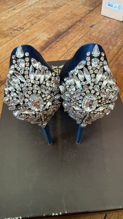 Gem Stone Satin Heels