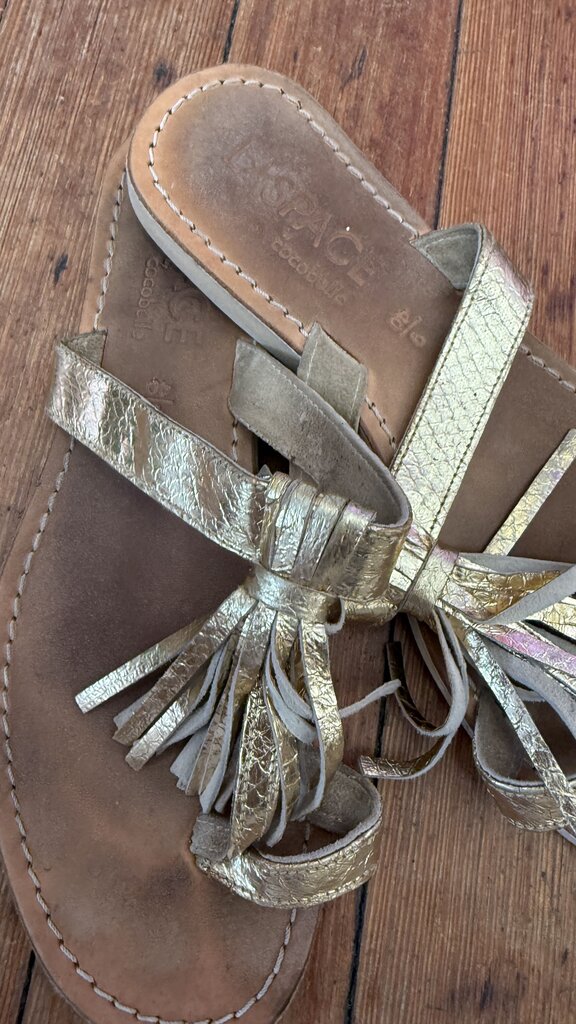 Fringe Leather Sandals