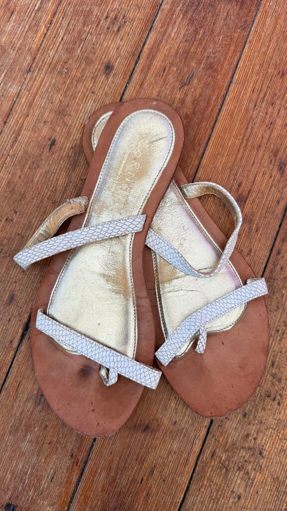 Leather Flat Sandals