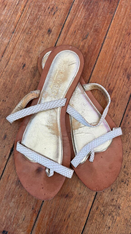 Leather Flat Sandals
