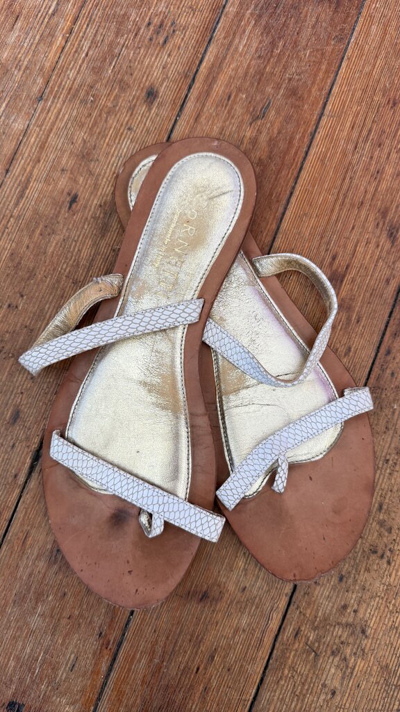 Leather Flat Sandals