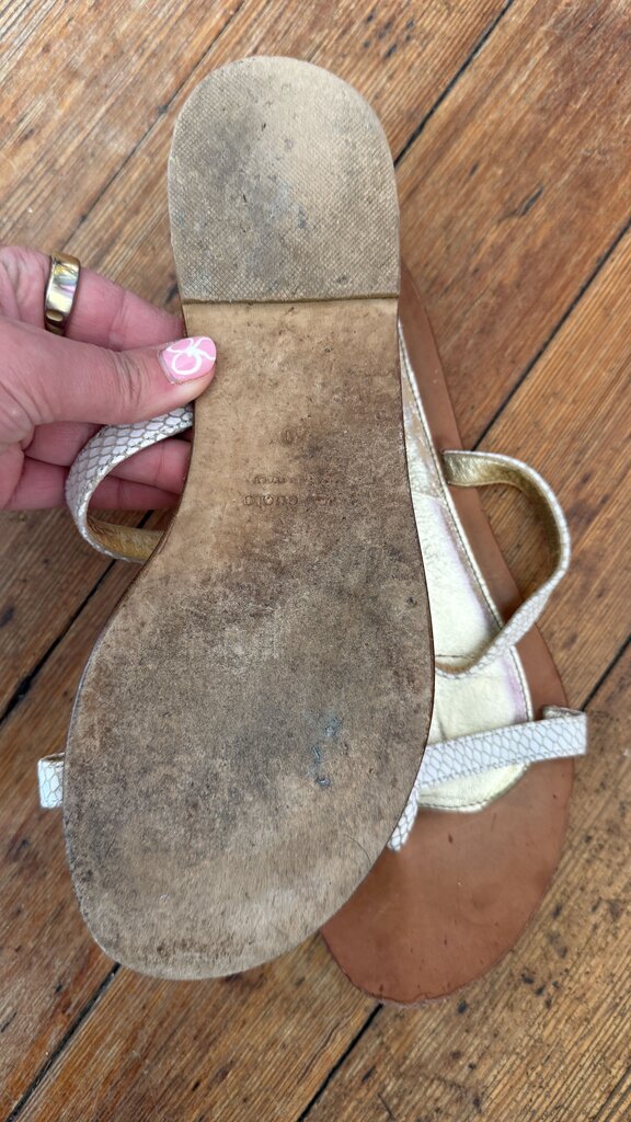 Leather Flat Sandals