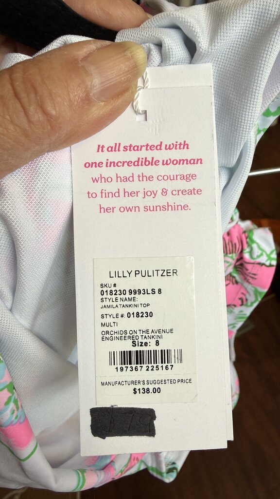 Orchids on the Ave Tankini Swimsuit