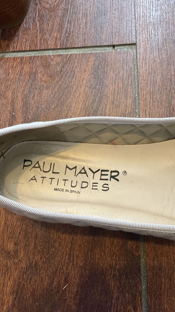 Quilted Silver Flats