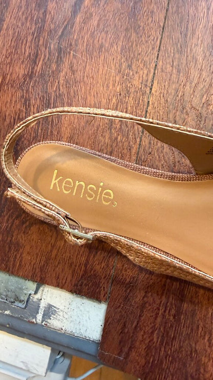 Raffia Pointed Slingback Flats