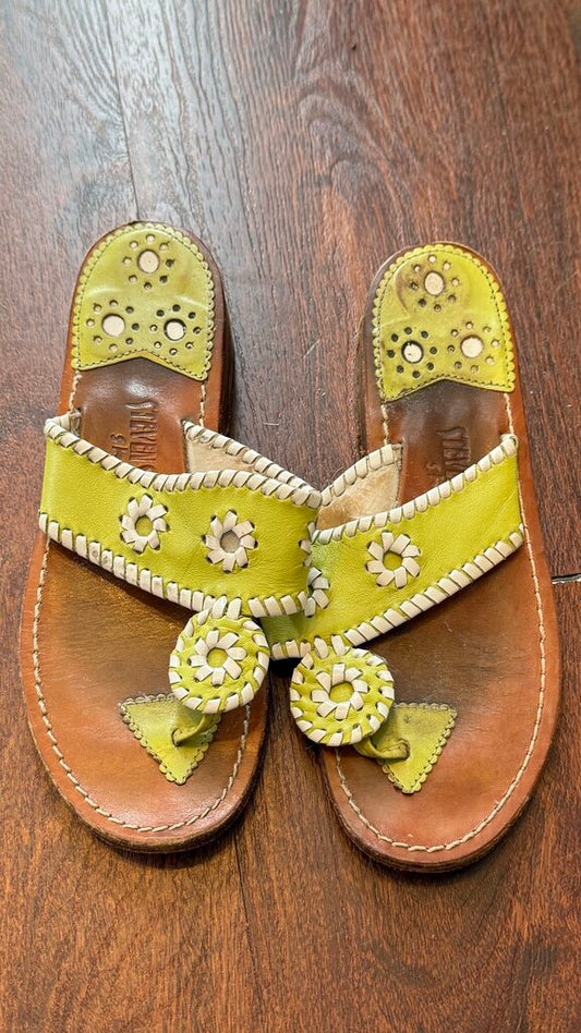 Leather Whipstitch Sandals