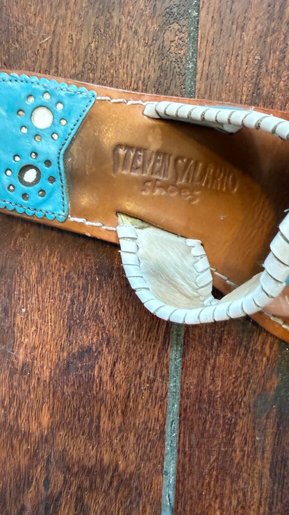 Leather Whipstitch Sandals