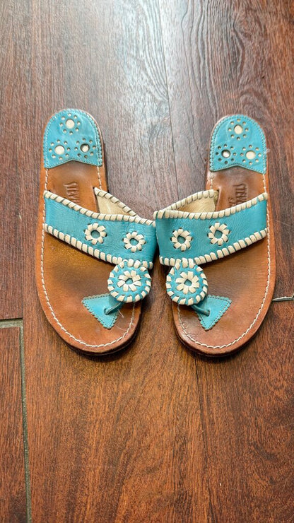 Leather Whipstitch Sandals