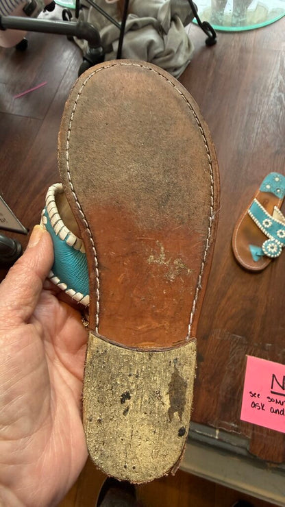 Leather Whipstitch Sandals