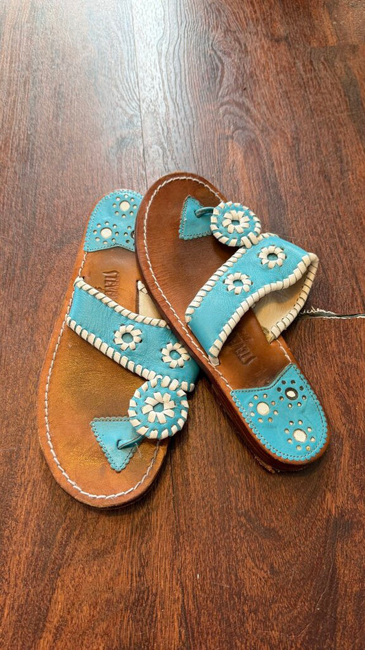 Leather Whipstitch Sandals
