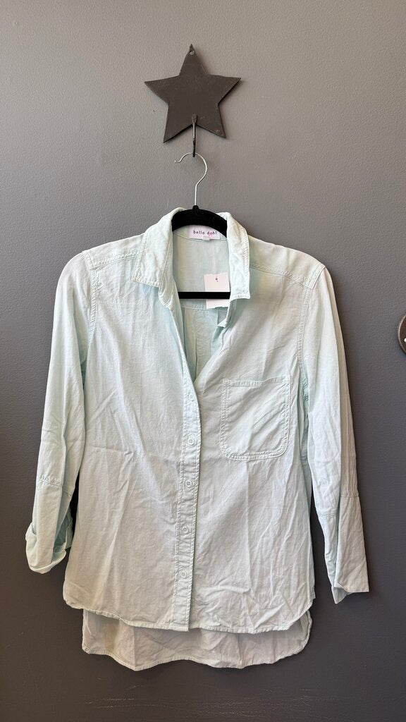 Washed Pocket Button Up Shirt