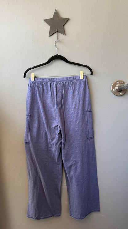 Cotton Pocket Wide Leg Pants