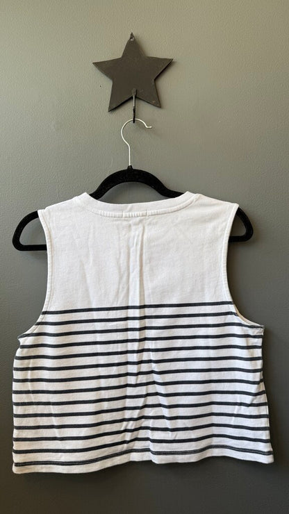 Stripe Crop Tank Top