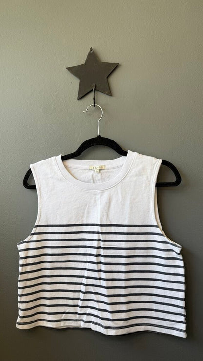 Stripe Crop Tank Top