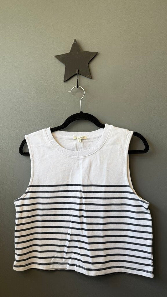 Stripe Crop Tank Top